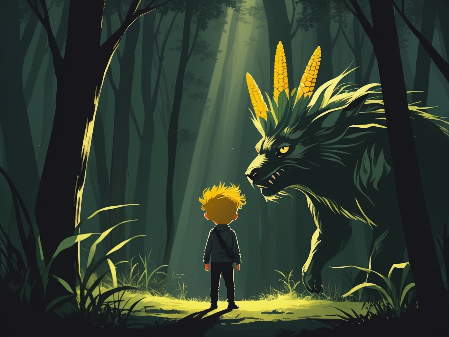 Lacko a kukuričné deti